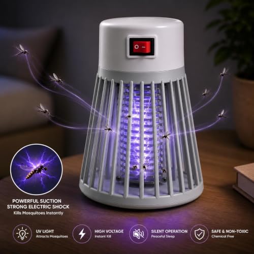 Image of Eco Friendly Electronic LED Mosquito Killer Machine Trap Lamp, Screen Protector Mosquito Killer lamp for Home, USB Powered Electronic