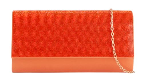 Pochette de soirée à strass aux finitions haute couture pour femme