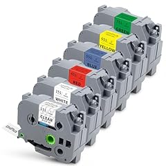 Black on Clear/White/Red/Blue/Yellow/Green