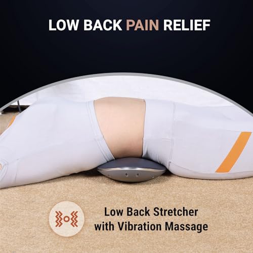 Image of Back Pain Relief - Low Back Stretcher with Vibration Massage, Infrared Heat, and Air Pressure Spinal Decompression - Dynamic Wedge Automatic Lumbar Traction