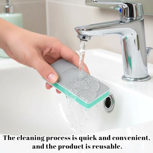 InnoHHustle 4 PCS Fish Tank Cleaning Tools, Aquarium Glass Cleaner Sponge Double Sided Sponge Brush Fish Tank Glass Surface buildew Remover Double Sided Aquarium Cleaning Pad for Fishes Turtle Tanks - Thumbnail 7