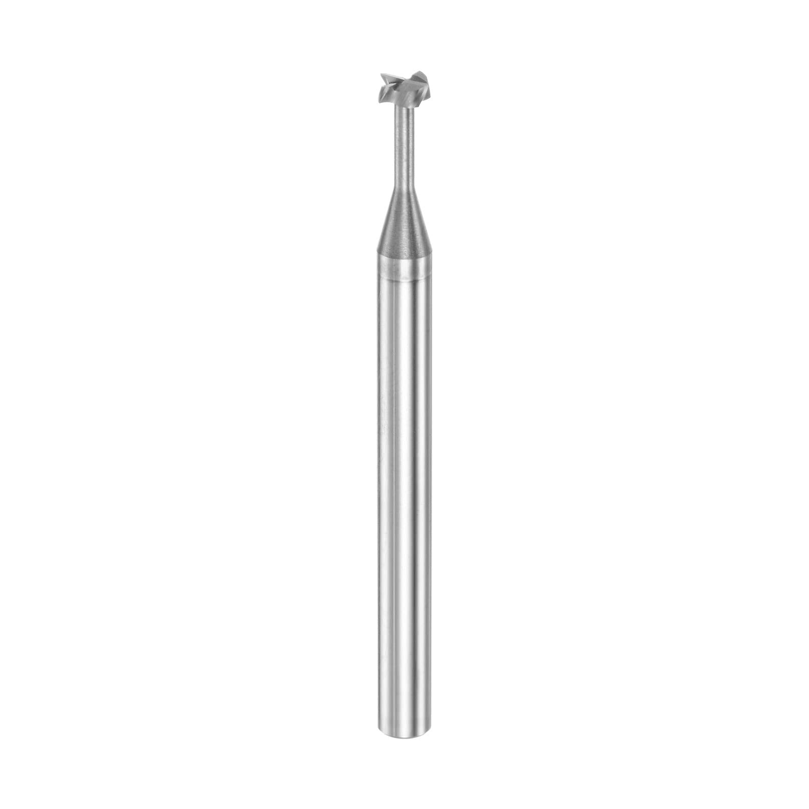 HARFINGTON T Slot End Mill Milling Cutter 4mm Cutting 1.5mm Depth 4mm Shank Solid Carbide 4 Flutes for Aluminum Copper Zinc Alloy