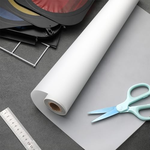 Image of Nezyo Light Diffuser Sheet 15.75 x 590.6 Inch / 0.4 x 15 m Diffusion Film Sheet Lighting Gel Diffuser Roll White Diffusion Paper Roll for LED Flash Strobe Light Photography Video