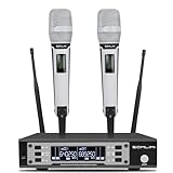 SOMLIMI original EW135G4 Sem Fio Microfone Profissional para Cantares Performances dePalco Karaoke Conferenciada lgreja Palestr (135-White)