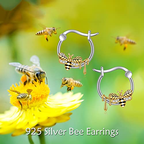 Animal Earrings 925 Sterling Silver Cute Animal Hoop Earrings Jewelry Gifts for Women 6