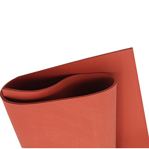 Lms Silicone Sponge Foam Rubber Sheet, Textured, Closed Cell,High Temp Heat Press, Red 19.7 X19.7 X 0.12 Inch #TOP5