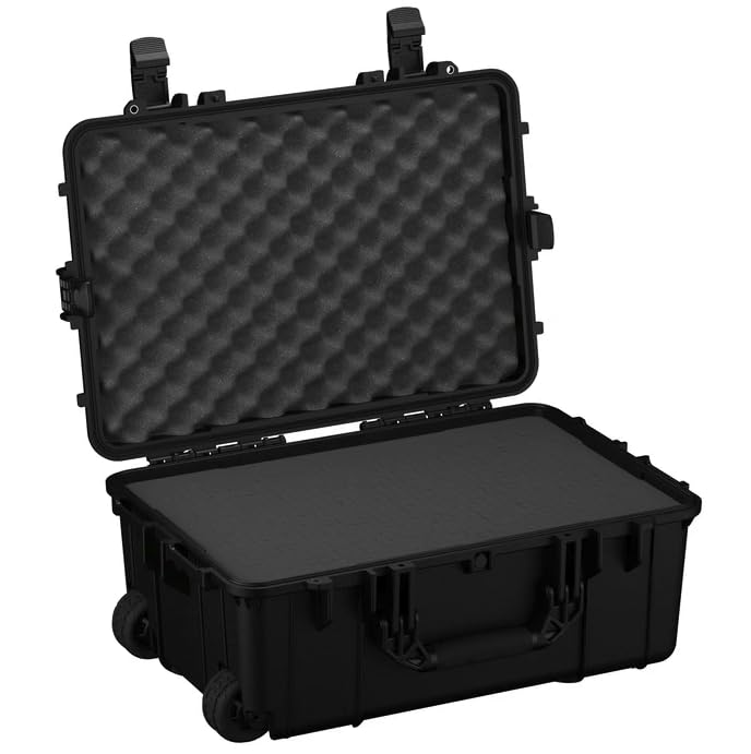 Valise à roulettes de 61 cm idéale pour les tournages et chantiers extérieurs