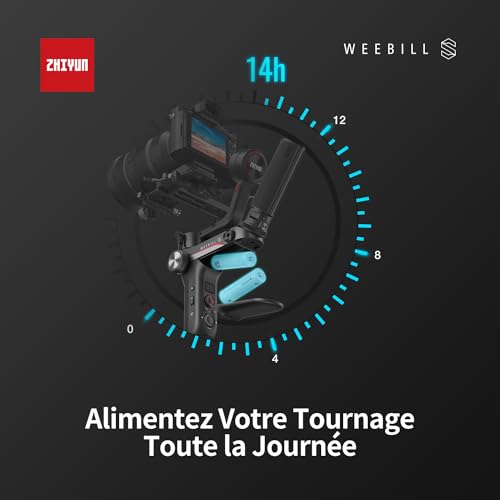 Stabilisateur Weebill S ZHIYUN pour éliminer les tremblements sur camera Fujifilm et Sony