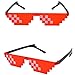RG-FA Gafas de Sol Coloridas Toy Thug Life Glasses Deal with It...