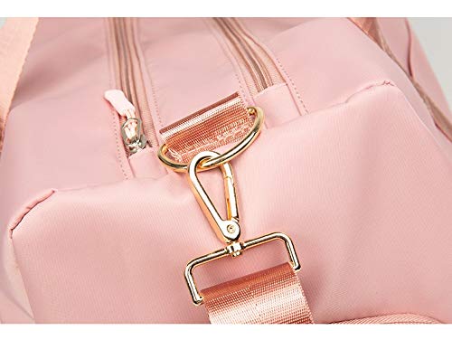 Elonglin Duffel Bag sporttas met schoenenvak, gedeeld, reistas, waterdicht, grote capaciteit, fitnessstudio, zwembad, fitness, vakantie, schoudertas, handtas voor unisex en volwassenen, Donkergrijs, 20-35L, waterdichte tas - Image 8