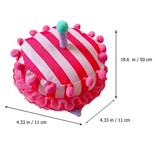 KESYOO ChapÃ©u de Vela de AniversÃ¡rio EngraÃ§ado ChapÃ©u de PelÃºcia Bolo de AniversÃ¡rio Novidade