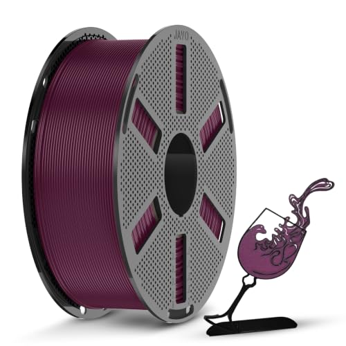 Image of JAYO PLA 3D Printer Filament 1.75mm, 1.1kg Reusable Spool, Maroon