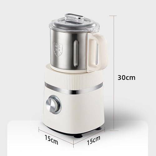Macinacaffè Elettrico Professionale 500W, Macinatura Secco/Umido 26000RPM, 4 Livelli Regolazione, Grande Capacità 800G, Ciotola Acciaio Inox Removibile per Caffè, Spezie, Cereali