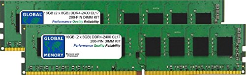 RAM DDR4 16Go PC4-19200 double canal 288-PIN DIMM pour carte mère de PC fixe