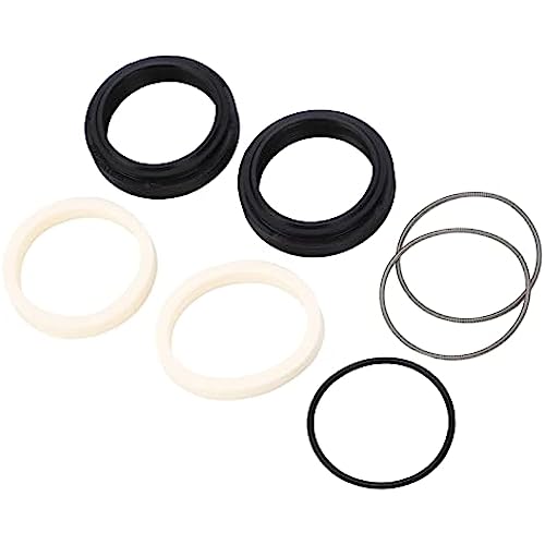 Harpra Bicycle Front Fork Dust Wiper Kit, Stainless Steel Rubber Front Fork Oil Rings Compatible with ROCKSHOX Maintenance