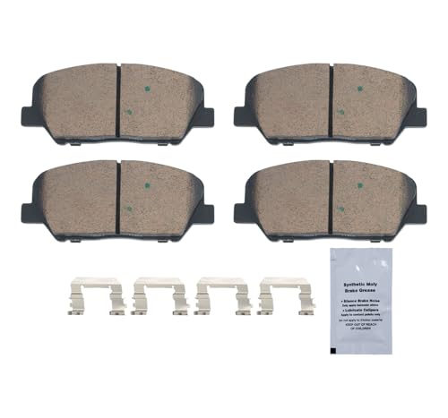 Image of HUSCH Front Ceramic Brake Pads Kit Fit For Hyundai Genesis Coupe 2010-2016 | For Kia Optima 2011-2015