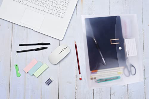 11 Pack Clear Plastic Envelope With Snap Closure, A4 Letter Size,Tfdlcg Zm Transparent Document File Folders, Poly Envelopes With 1 Inch Expansion For School Home Office(13"×9.5"). #TOP5