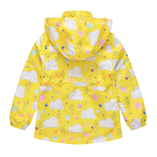 Girls Lightweight Long Sleeve Rain Jacket Waterproof Hooded Raincoat Windbreakers for Kids2