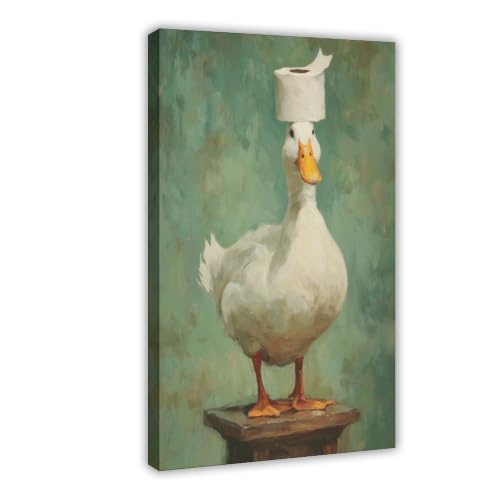 Décoration de bureau avec impression sur toile de canard