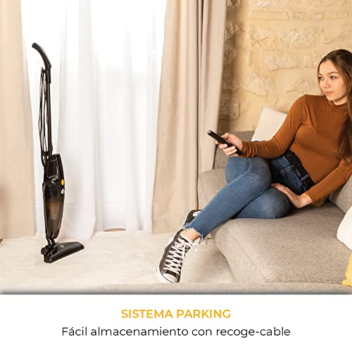NEWLUX-Aspirador-Vertical-y-de-Mano-2-en-1-Mod-Samba-Aspirador-Escoba-con-Cable-800W-Ligero-Sin-Bolsa-Filtro-HEPA-Capacidad-Deposito-05-l