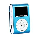 Portátil y ligero: el cuerpo portátil y liviano del reproductor de MP3 es fácil de transportar, por lo que puede colocarlo fácilmente en sus s y mochilas y disfrutar de la música en cualquier momento, en cualquier lugar