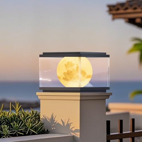 Farolas solares para exterior con carcasa impermeable para iluminar postes oscuros 5