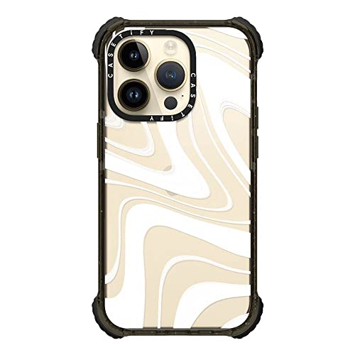 Coque iPhone 14 Pro CASETiFY antichoc rigide noir givré