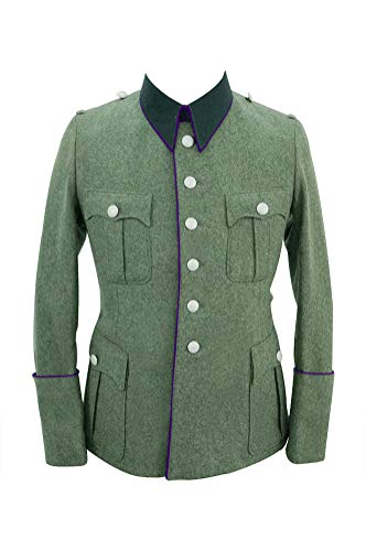 Uniforme M41 officier pour reconstitution historique WW2 en forêt