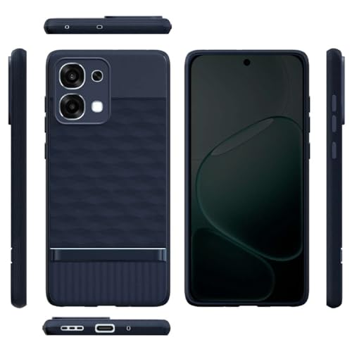 Image of Shockproof Case for Oppo F31 5G | Full Camera Protection | TPU Flexible Back Cover for Oppo F31 5G (Steel Blue)
