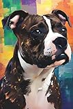 staffordshire bull terrier notebook: journal, diary, canine notebook: a delightful and practical gift for family, friends, loved ones, kids, dog ... bull terrier admirers, and dog parents