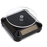 uniwin ターンテーブル ABS製 小型 ソーラー/バッテリー両用可 ブラック ZST-BK ディスプレイ用アクセサリ