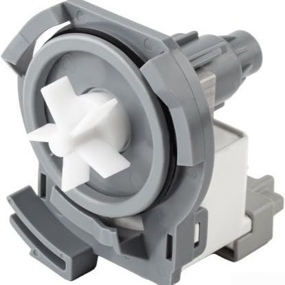 Qualoramall Bomba de drenaje para lavavajillas de 120 V, repuesto automático para modelos de marca, drenaje de agua eficiente, construcción robusta de ABS, accesorio gris que simplifica el
