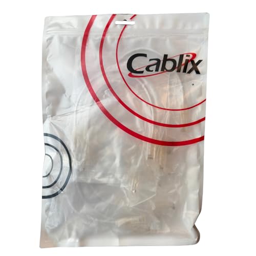 Cable de red Cat 6A Slim Patch Cord 1 ft blanco 10 unidades miniatura 5
