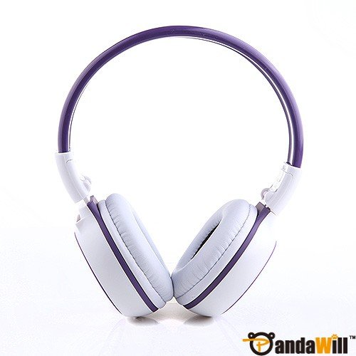 ZL800 Foldable Digital Wireless Headphone MP3 Player FM Radio White