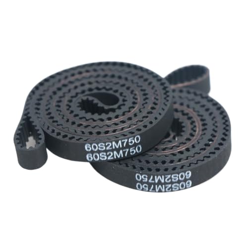 Correa sincrónica S2M de alta resistencia, juego de 5 piezas en goma STPD 2M de 810mm x 3mm