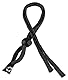 Haftpunkt Brillenband für Sport - Elastisch, Größenverstellbar - Unisex Brillenschnur für Kinder, Männer, Damen - Eye Wear Strap für Sonnenbrille, Lesebrillen, Sportbrillen (schwarz)
