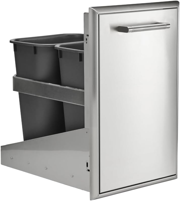 COYOTE OUTDOOR LIVING - C3-FBTRC - 18" Front to Back Trash Recycle Combo