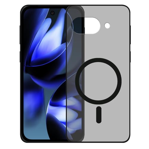 Image of amazon basics Luxury Paper Thin Case Cover for Google Pixel 9A 5G | Matte Finish | Compatible with magsafe | (Black, Google Pixel 9A 5G)