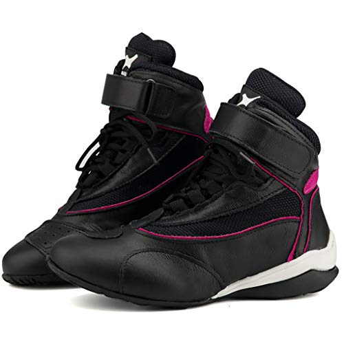 Bota Treino Mr.Gutt Couro Preto/Rosa 35