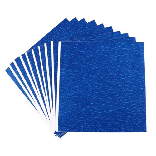 Gatuida 12 Sheets Blue 3d Printer Heat Bed Platform Tape, Premium High Temperature Self-adhesive Paper for Home and Offi