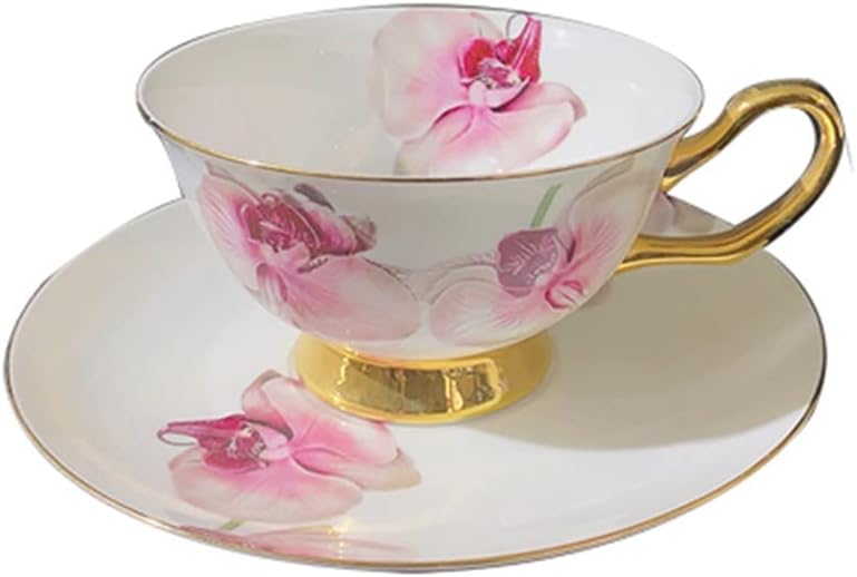 Ceramic Coffee Cup Fresh flower Bone China Ceramic Cup Afternoon Tea Flower Tea Cup for girl