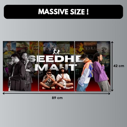 Image of Funk You Store Seedhe Maut Poster Split Design | Seedhe Maut Poster 3 A3 Sized DHH Posters for Wall | Desi Hip Hop Large Size (89 x 42 cm) Music for Wall | Artist TBSM (B 027)