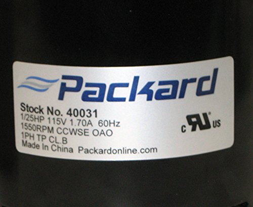 Packard Electric Fan Motor 40031 1/25 Hp 1550 Rpm 115 Volts (Ue-31) #TOP3