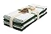Kitchen Towels Dish Towels 100% Cotton, Set of 4, Dark Green and White Hand Towels, Tea Towels, Reusable and Absorbent Cleaning Cloths, Oeko-Tex Cotton, 28 in x 16 in