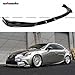 WheelX 3Pcs Front Bumper Lip Compatible with 2014-2016 Lexus IS350 IS500 F-Sport, JDM Air Dam Lower Chin Splitter Protection Body Kit (Glossy Black)