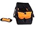 Internet's Best Soft Sided Tool Bag - 25 Inch - 22 Pockets - Wide Mouth Hard Base Tool Storage and Organizer Box
