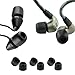 Comply Isolation Plus Tx-200 Memory Foam Earphone Tips with WaxGuard, Noise Cancelling Soft Replacement Earbud Tips, Secure Fit (Medium, 3 Pair)