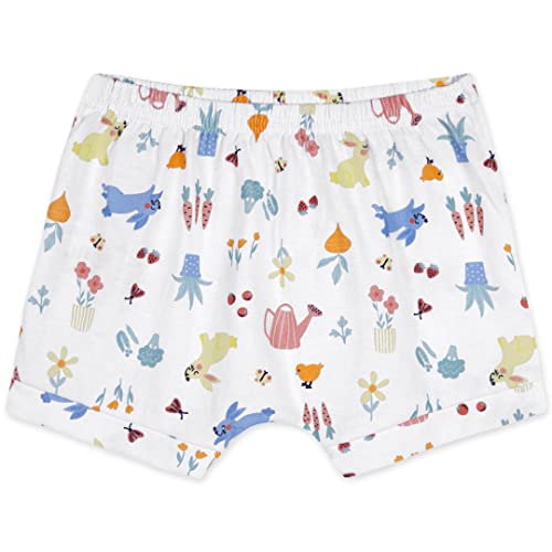 Kit com 2 Shorts, Marisol Play, Bebês Meninas, branco e amarelo, RN