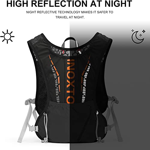 Image of INOXTO Running Hydration Vest Backpack,Lightweight Insulated Pack with 1.5L Water Bladder Bag Daypack for Trail Hiking Running Cycling Race Marathon for Women Men
