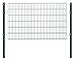 Produktbild Doppelstabmattenzaun - Komplettset inkl. Pfosten (60x40mm) und Montagematerial - Verschiedene Längen und Höhen  Grün oder Anthrazit (L 4 m - H 123 cm, grün)